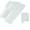 Polypropylene Large White Scoop 9 1/4" x 6" x 5"