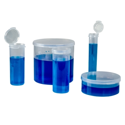 Clear LA-Vials® with Hinged Lids