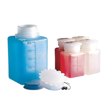 Kartell Graduated Rectangular HDPE Bottles with Caps