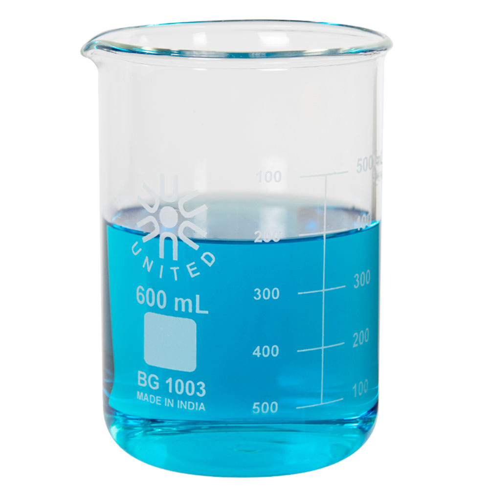 600mL Low Form Heavy Duty Glass Beaker | U.S. Plastic Corp.