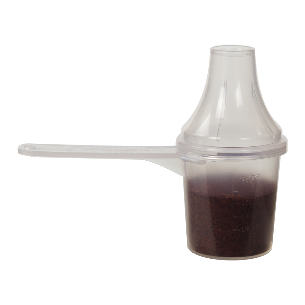 118.29cc (4 oz./1/2 cup) Round Natural Polypropylene Scoop