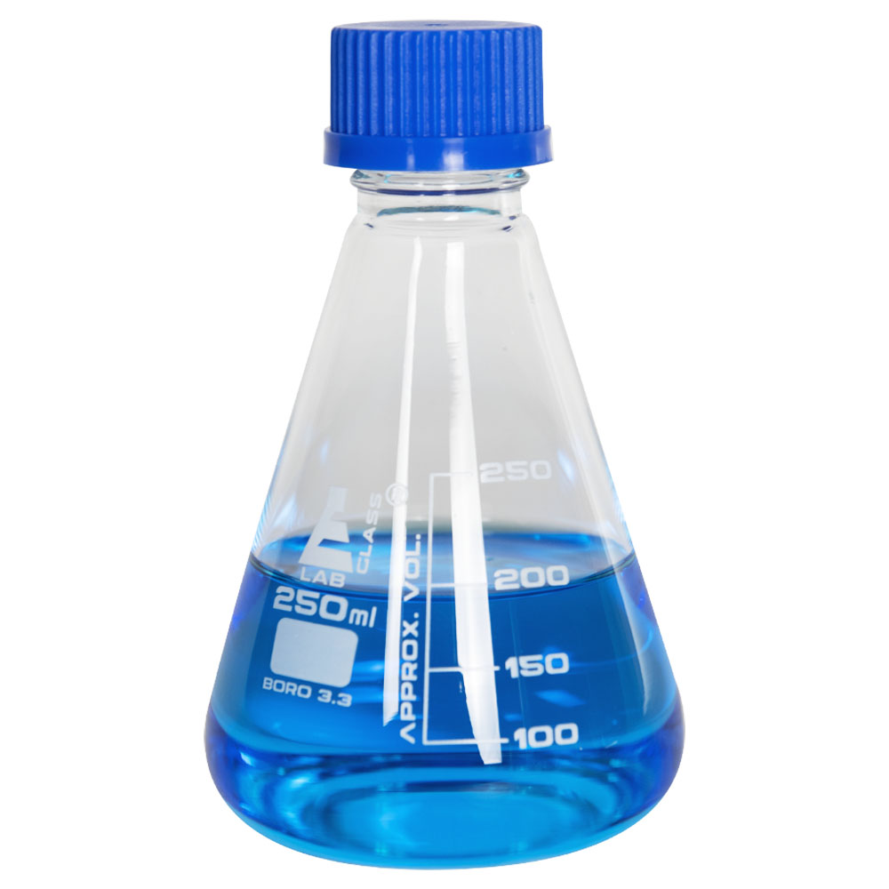 Ml Glass Erlenmeyer Flasks With Cap U S Plastic Corp