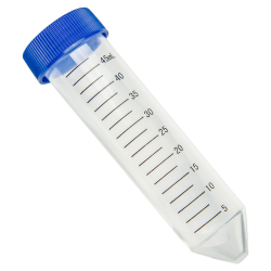 15mL Polypropylene Centrifuge Tubes with Attached Caps & Rack - Sterile ...