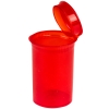 19 Dram/2.38 oz. Transparent Red Squeezetop® Hinged Lid Vial