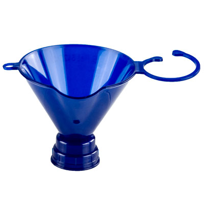 Blue Threaded Funnel for 24mm & 28mm Neck Finishes | U.S. Plastic Corp.