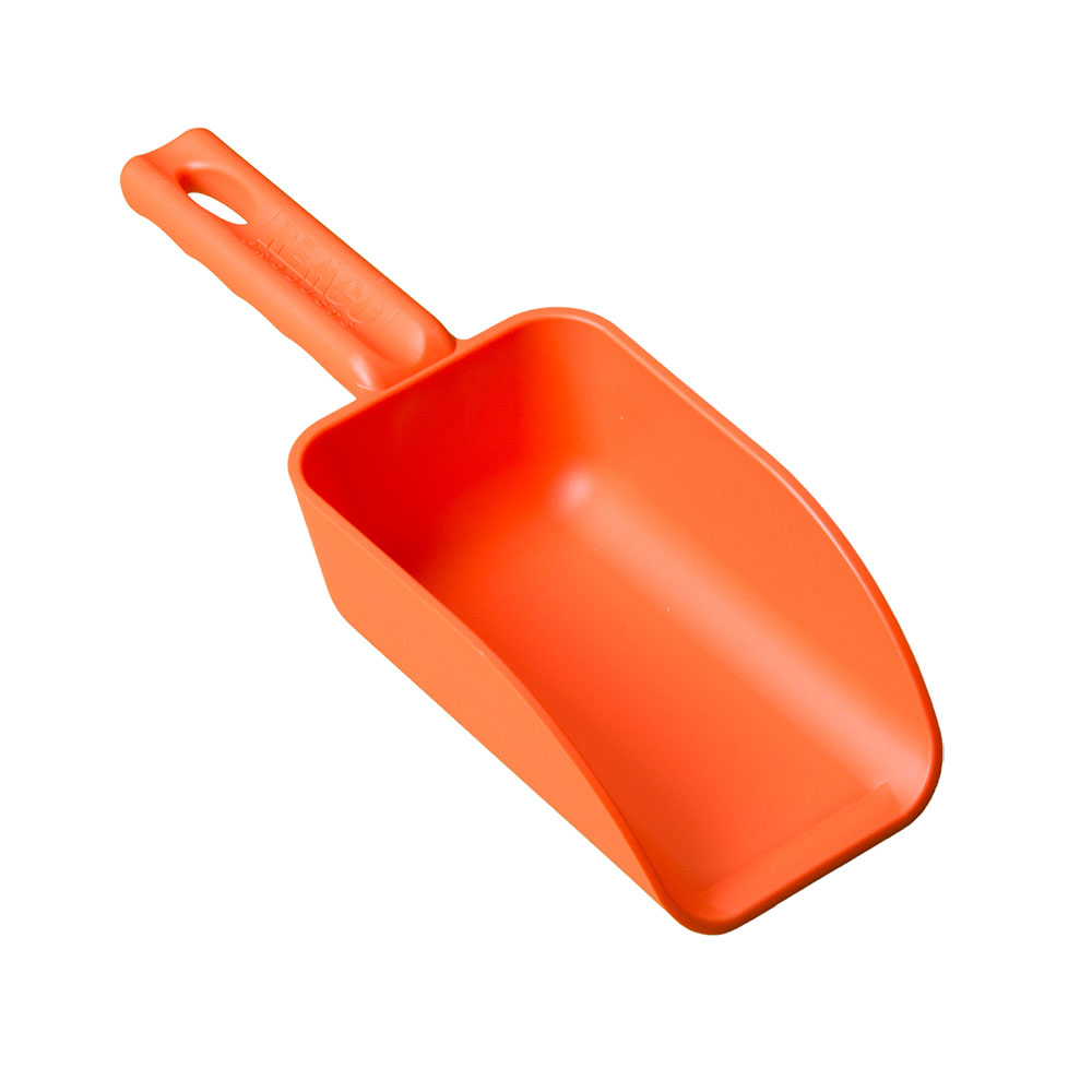 82 Oz Large Orange Scoop 15” L X 6” W X 3 14” Hgt Us Plastic Corp