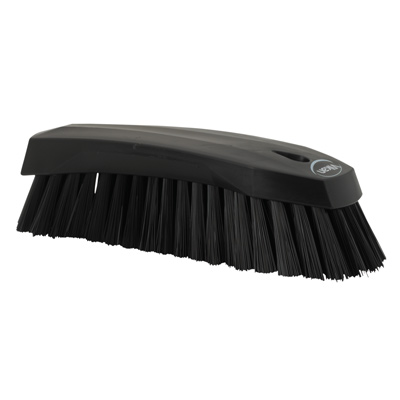 Vikan® Black Scrub Brush with Stiff Bristle | U.S. Plastic Corp.