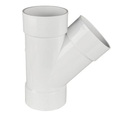 White PVC Wye | U.S. Plastic Corp.