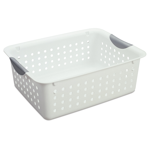 Sterilite® Medium White Ultra™ Basket - 13-3/4