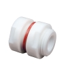 1/4" Female NPT PTFE Bulkhead Fitting - 1-3/16" Hole Size