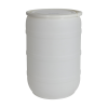 55 Gallon Natural Tamco® Open Head Drum with Plain Lids