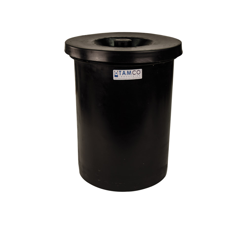 6 Gallon Black Tamco® Crock with Cover - 11