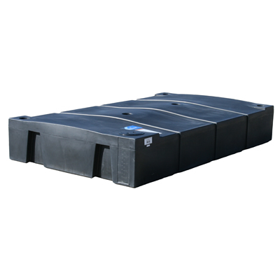 300 Gallon Black Low Profile Holding Tank - 56