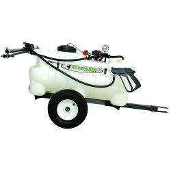 15 Gallon Trailer Sprayer with Boomless Wand, 2 Nozzle Boom & 2.2 GPM ...