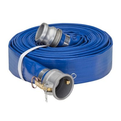 Blue Standard PVC Water Discharge Hose Assemblies | U.S. Plastic Corp.