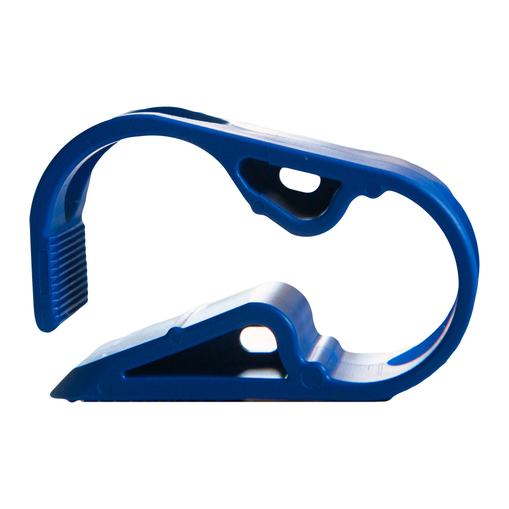 Blue 1 Position Acetal Tubing Clamp for Tubing up to 0.25