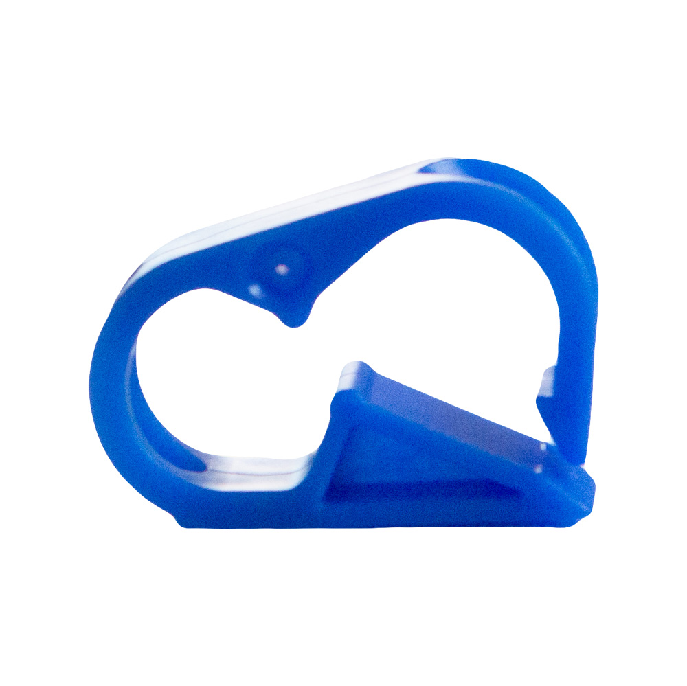 Blue 12 Position Polyester Tubing Clamp for Tubing up to 0.75