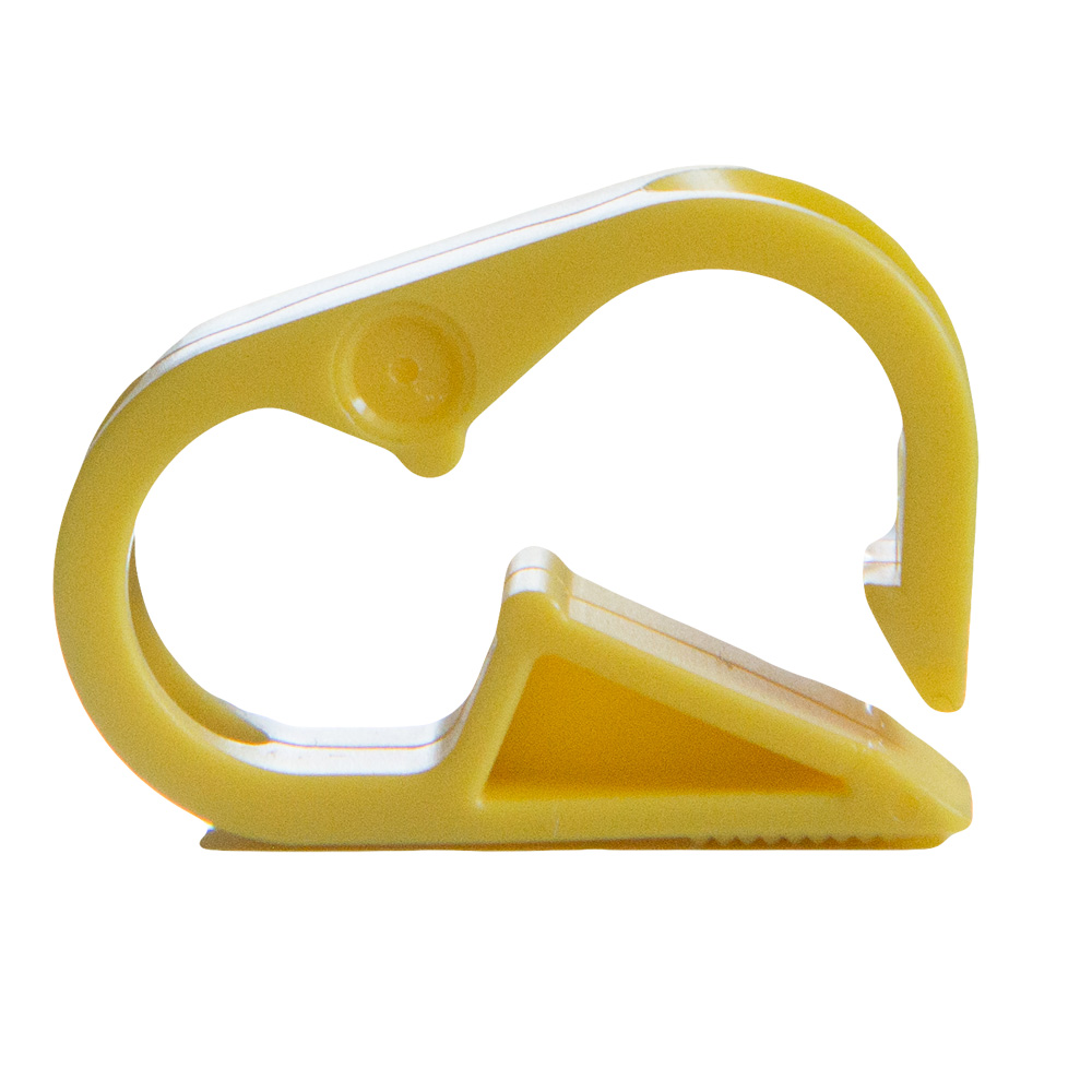 Yellow Polypropylene Tubing Clamp for Tubing up to 0.25