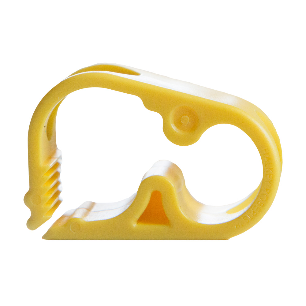 Yellow 6 Position Polypropylene Tubing Clamp For Tubing Up To 0.45