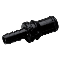 1/4" Black Acetal BreakAway™ Series In-Line Hose Barb Insert - Straight Thru (Body Sold Separately)