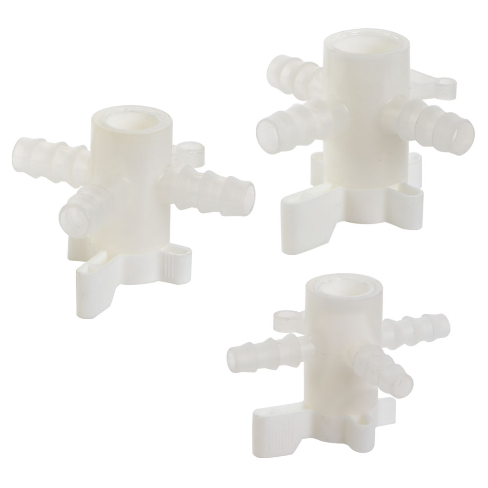 Three-Way Metric PVDF Stopcocks | U.S. Plastic Corp.